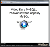 Włącz Lekcję 1 Kursu MySQLi